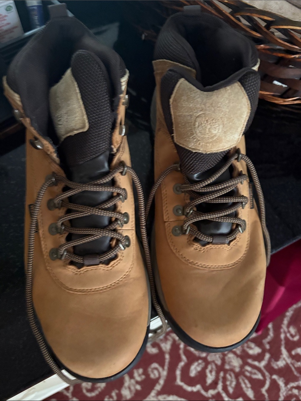 Timberland Brown/Tan Lace-Up Hiking Work Boots